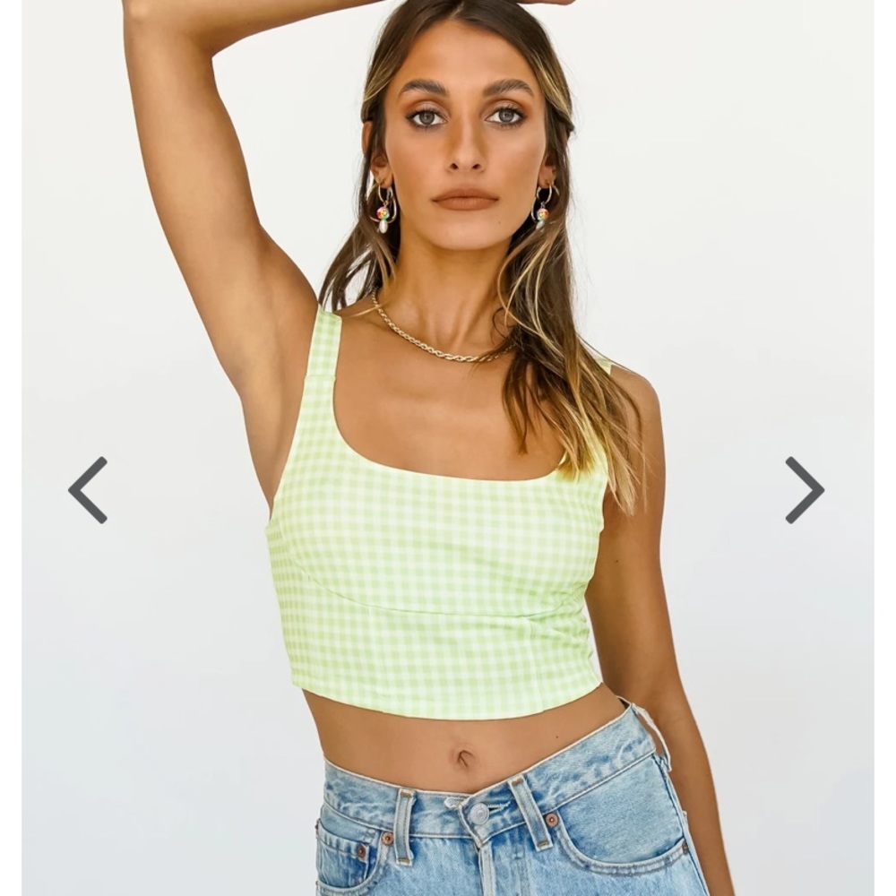 French Guide Check Top